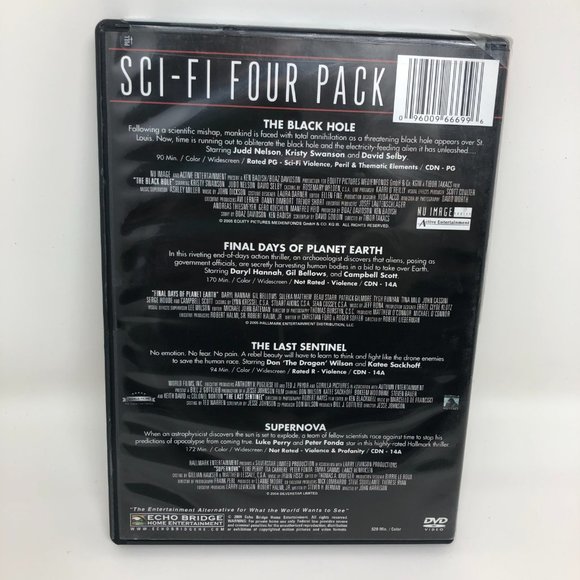 Sci-Fi Collector's 4-Film Set DVD, Katee Sackhoff, Don Wilson, Daryl Hannah, Kri - Picture 2 of 3